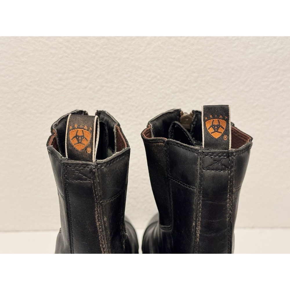 ARIAT Womens Heritage Breeze Zip Paddock Leather Boot 13 EE Wide Cap Toe Black - Picture 11 of 16